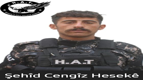 بيان حول استشهاد أحد أعضاء قواتنا الخاصّة H.A.T ضمن مدينة الرقة | Daxuyanî derbarê şehadeta endamekî hêzên me yên taybet H.A.T li bajarê Reqayê