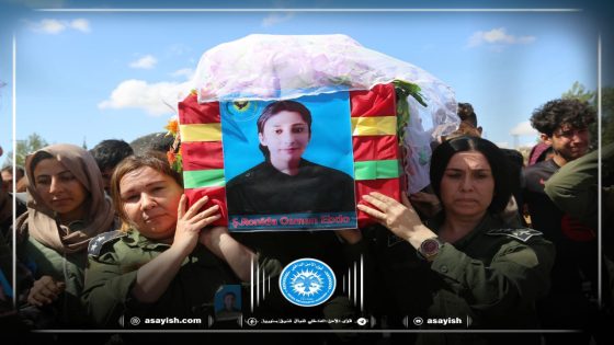شيع أهالي كوباني جثمان الشهيدة رونيدا عثمان عبدو | Gelê Kobanê cenazeyê şehîd Ronîda Osman Abdo Sipartin axê