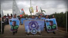تشييع جثمان عضو في قواتنا في مزار الشهيدة دجلة في مقاطعة الفرات | Cenazeyê endamekî hêzên me li mezargeha Şehîd Dijla ya Kantona Firatê hate oxirkirin