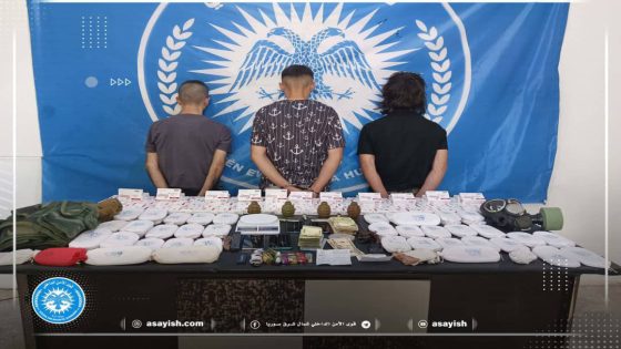 مكافحة المخدرات في مقاطعة الجزيرة تلقي القبض على ثلاثة متهمين بتجارة المخدرات | Dezgeha dijî madeyên hişberî li kantona Cezîrê sê gumanbarê ku bi bazirganiya madeyên hişber re mijûl dibin girtin