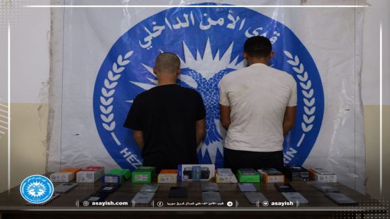 القبض على سارقين للهواتف المحمولة في مقاطعة الطبقة | Du Dizên Telefonên Destan li Kantona Tebqayê Hatin Girtin