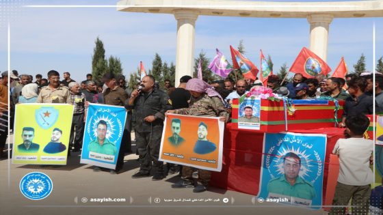 تشييع شهيد من قواتنا وشهيدين من قوات سوريا الديمقراطية في مقاطعة الرقة | Cenazeyê Şehîdek ji Hêzên me û Du Şehîdên ji Hêzên Sûriya Demokratîk li kantona Reqa oxir kirin