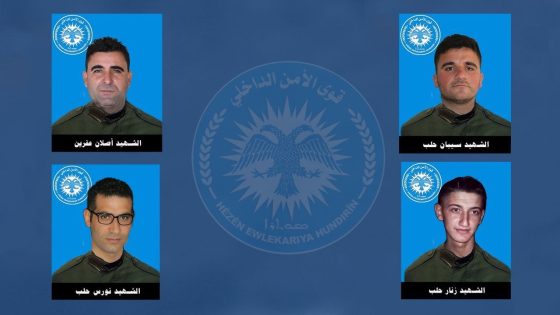 بيان بخصوص استشهاد أربعة من رفاقنا في شيخ مقصود و الأشرفيةDaxuyanî derbarê şehadeta Çar rêhevalê me li taxên şêx meqsud û Eşrefiyê