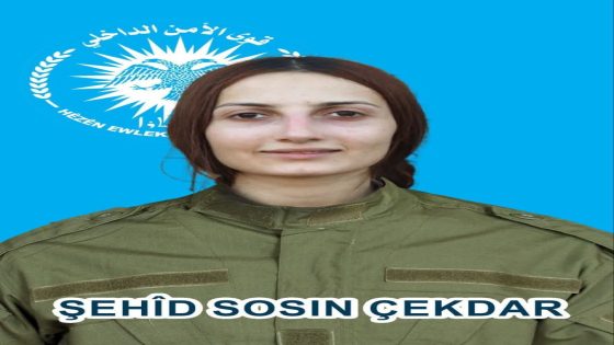 بيان صادر عن القيادة العامة لقوى الأمن الداخلي في محافظة الحسكة.Daxuyanî ji aliyê fermandariya giştî ya hêzên ewlekariya hundirîn li parêzgeha Hesekê derbarê Şehadeta rêhevala me Gulnaz Gaso (Sosin çekdar